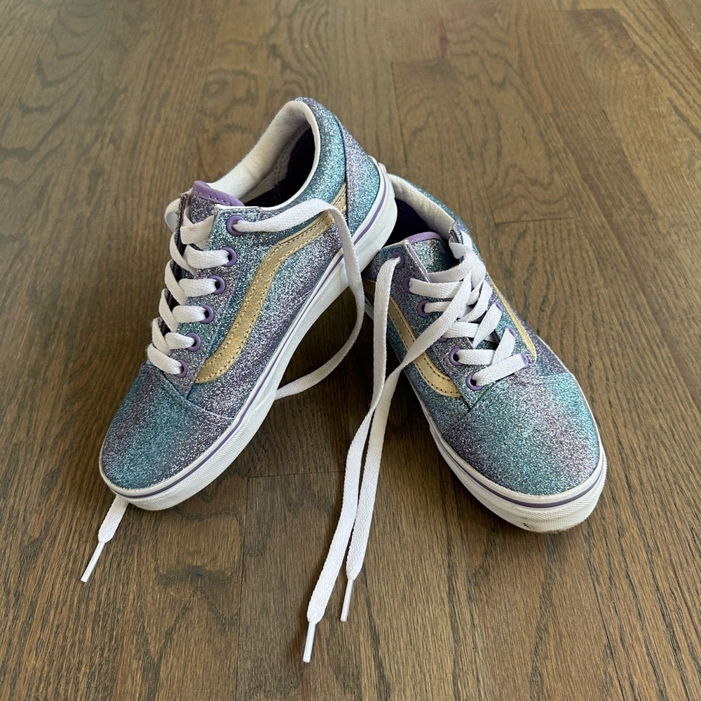 Ombré Glitter Kids Vans